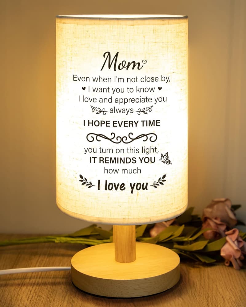 Unique Birthday Lamp Gift for Mom from Daughter & Son