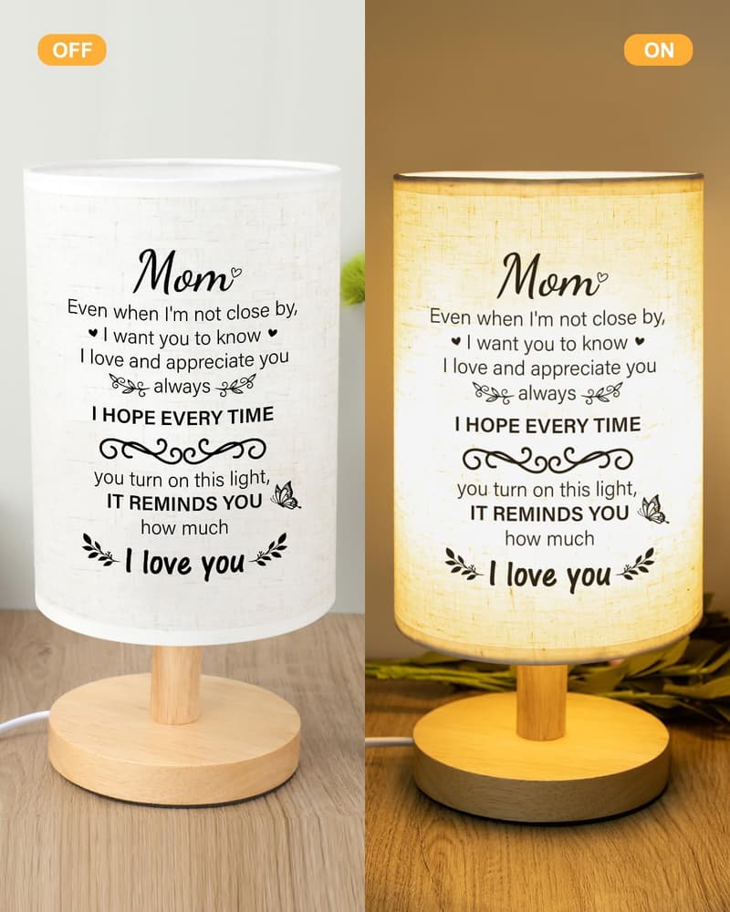 Unique Birthday Lamp Gift for Mom from Daughter & Son