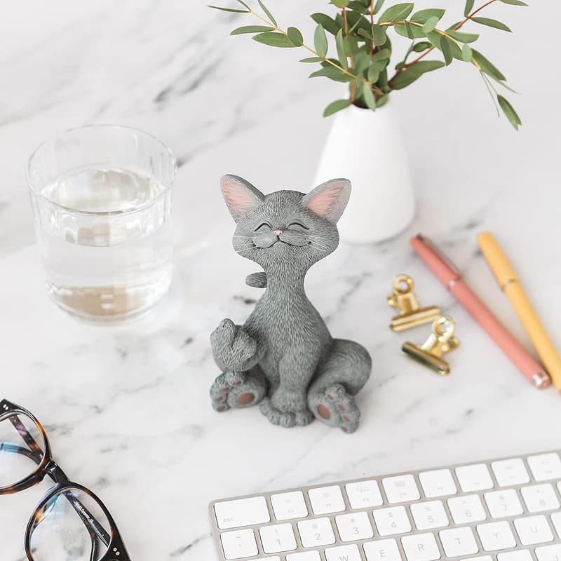 Whimsical Cat Finger Figurine - Fun Gift for Cat Lovers