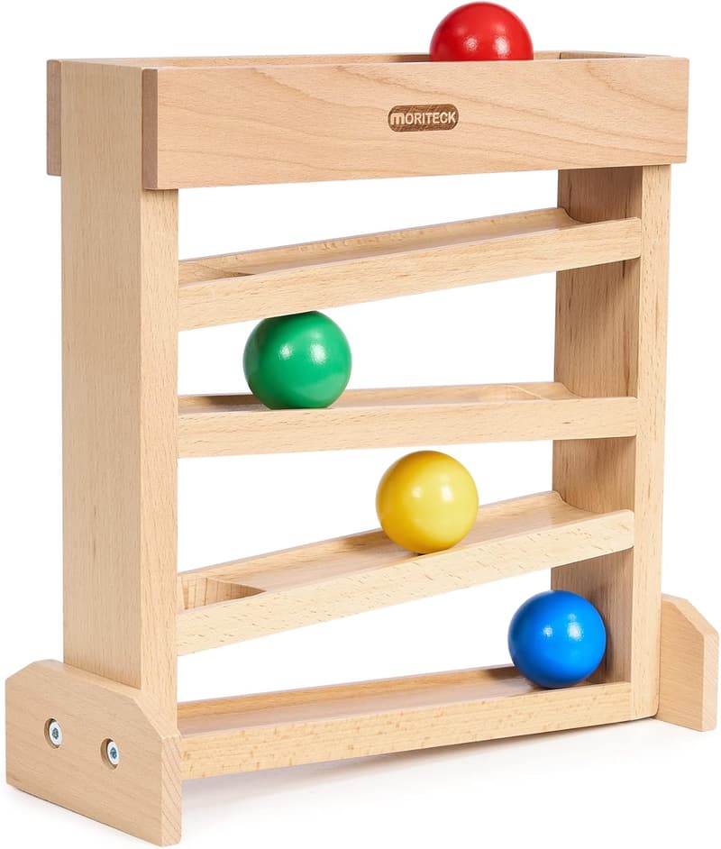 Wooden Ball Drop Toy for Toddlers - Early Developmental Gift