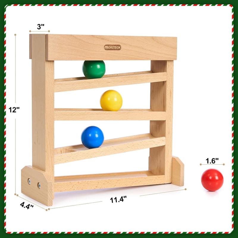 Wooden Ball Drop Toy for Toddlers - Early Developmental Gift