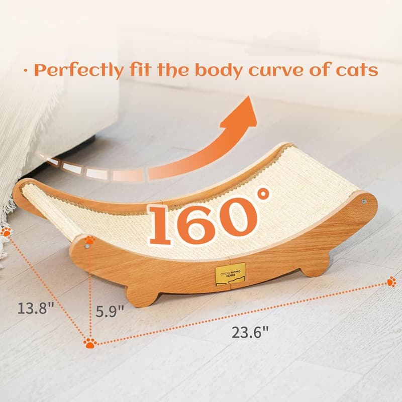 Large Natural Sisal Cat Scratcher Lounge Bed and Hammock