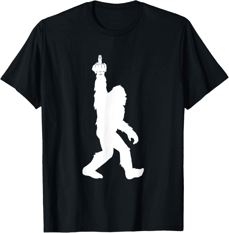 Bigfoot Middle Finger T-Shirt for Squatch Believers