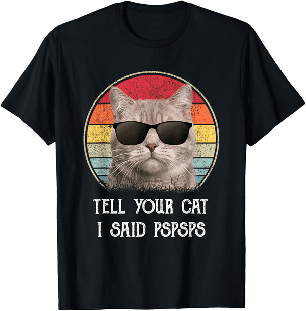 Funny Cat T-Shirt - Retro 