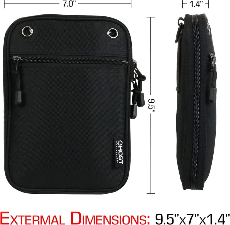 Concealed Pistol Fanny Pack Holster with Zipper Pockets