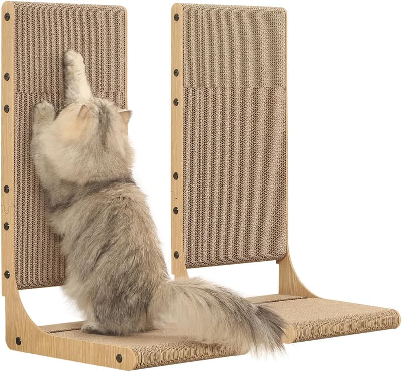 Large Vertical Cat Scratching Post - 2-Pack L-Shape Scratchers
