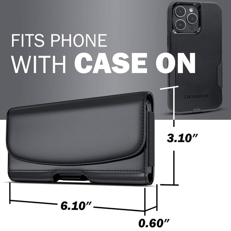 Universal Cell Phone Holster with Clip for iPhone and Samsung