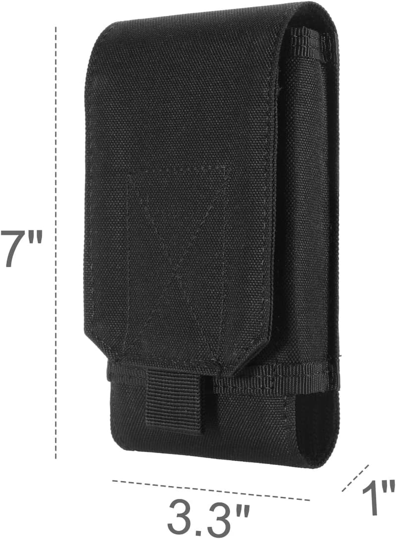 Black Camo Molle Phone Holster Bag for iPhone Pro Max