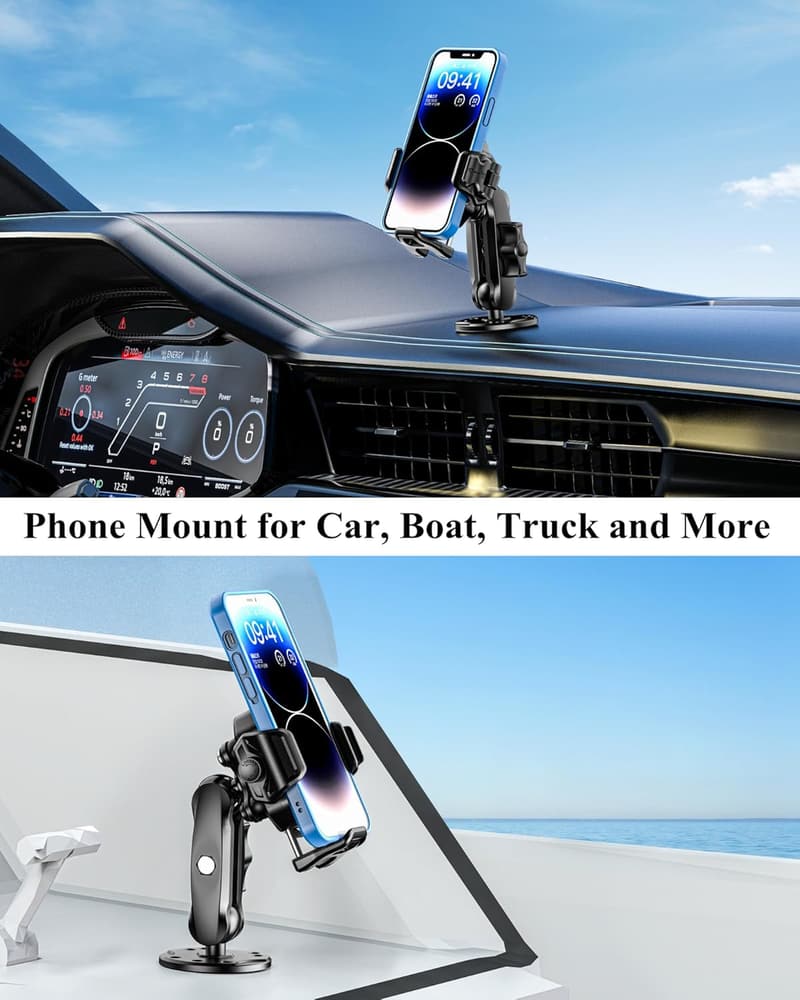 Universal Anti-Theft Phone Mount Holder for Cars and Motorcycles