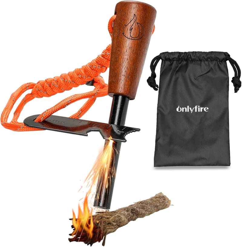 Outdoor Fire Starter Survival Kit for Camping & Hiking