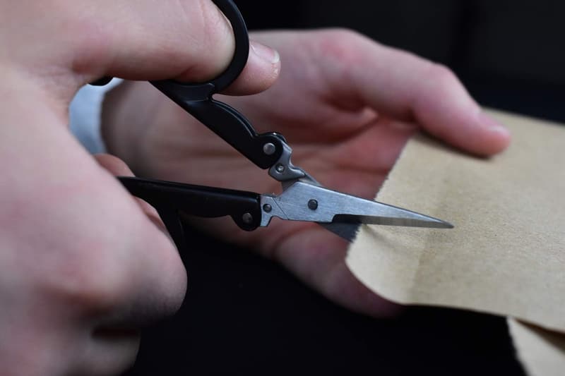 Portable Stainless Steel Mini Folding Scissors Keychain