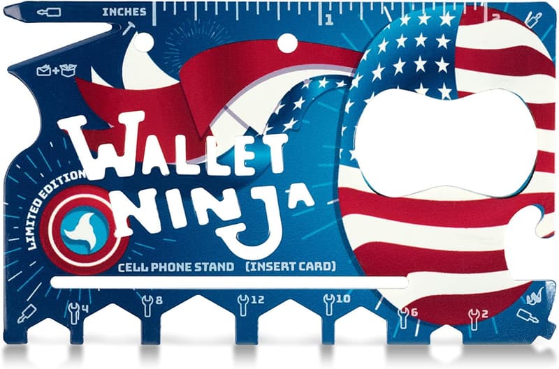 USA Pride Wallet Ninja - 18-in-1 Multitool