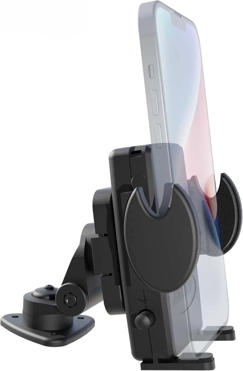 Universal Adhesive Phone Holder for Cars and Trucks - Secure Grip