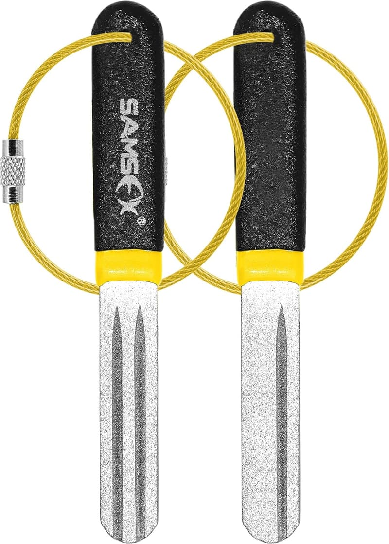 Portable Double-Sided Fishing Hook Sharpener - 2 Pack