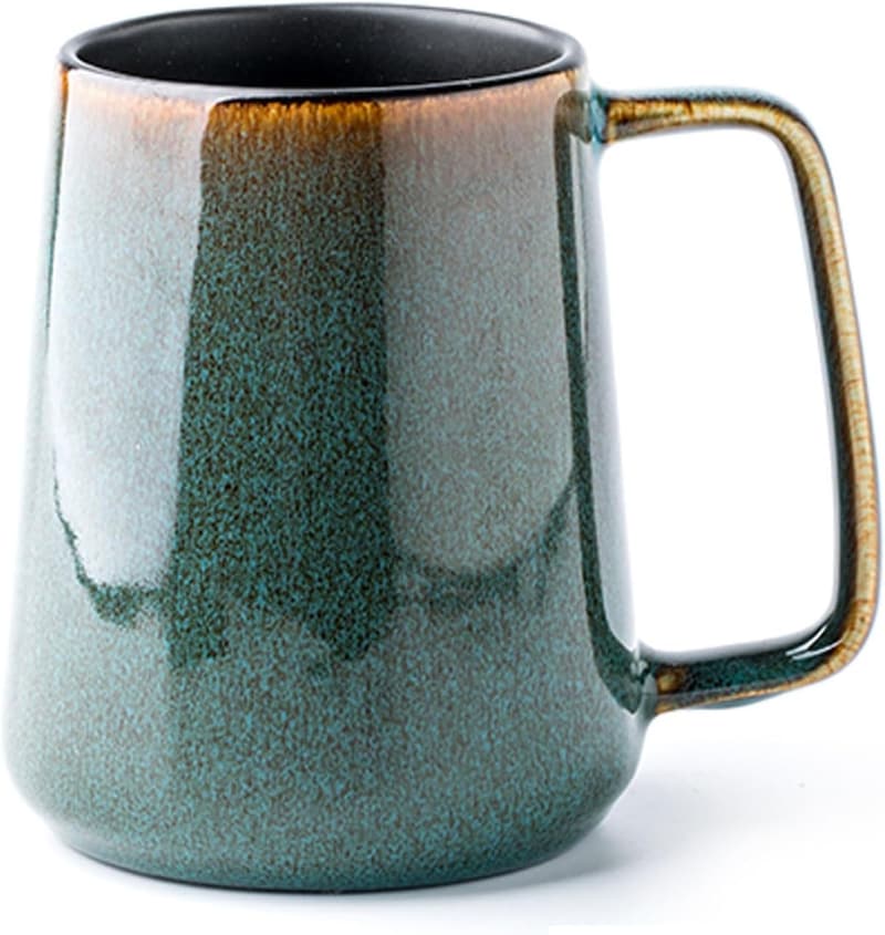 Extra Large 24 oz Green Coffee Mug with Large Handle