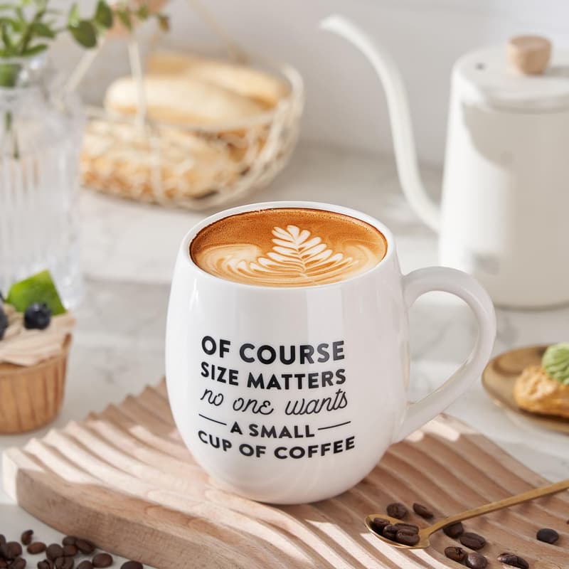 Large 24 Oz Ceramic Coffee Mug - Jumbo Latte Cup, Dishwasher Safe