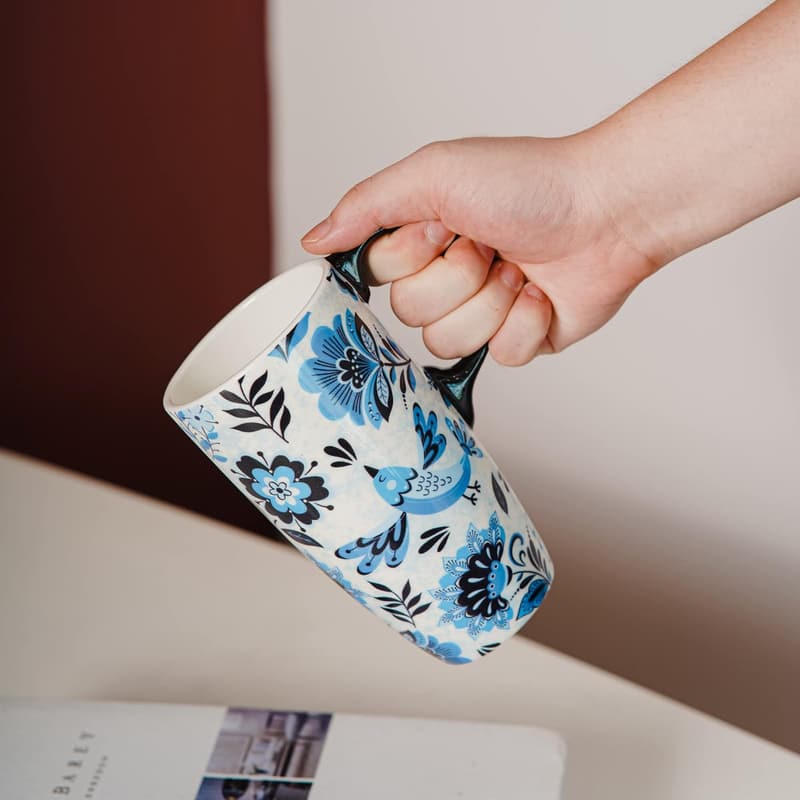 Liberty 17oz Ceramic Coffee Mug with Lid