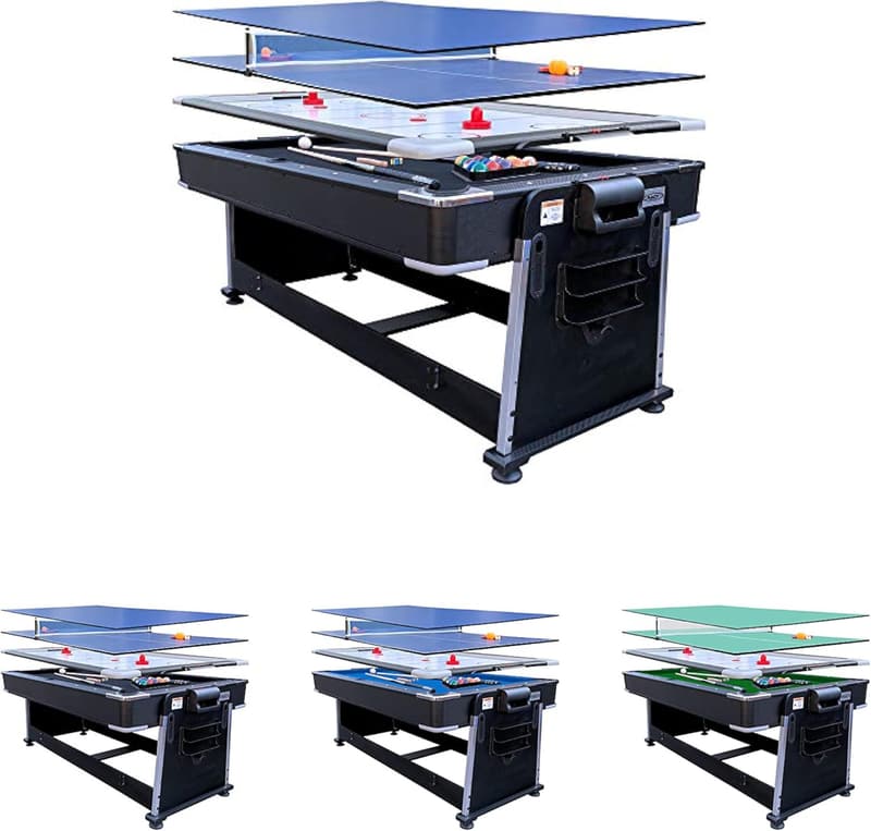 Triad 7-Foot 3-in-1 Swivel Billiard Pool Table