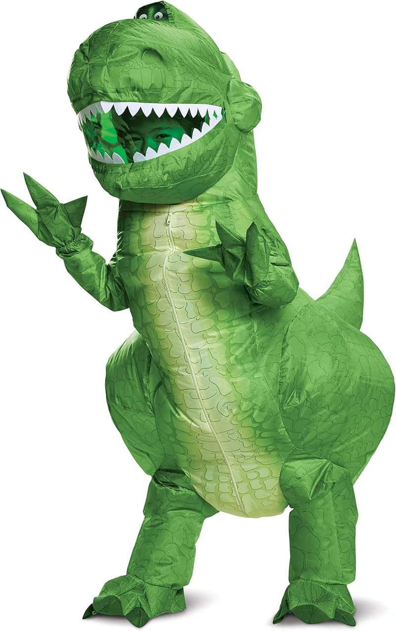 Kids' Toy Story Inflatable T-Rex Costume with Fan, Green