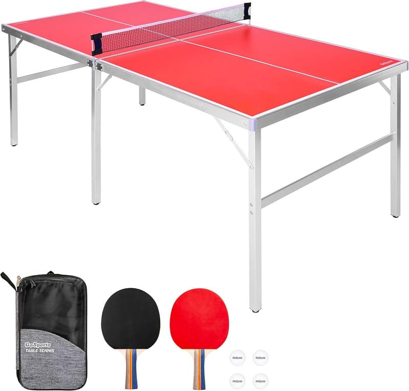 Portable Indoor/Outdoor Table Tennis Game Set with Paddles and Balls