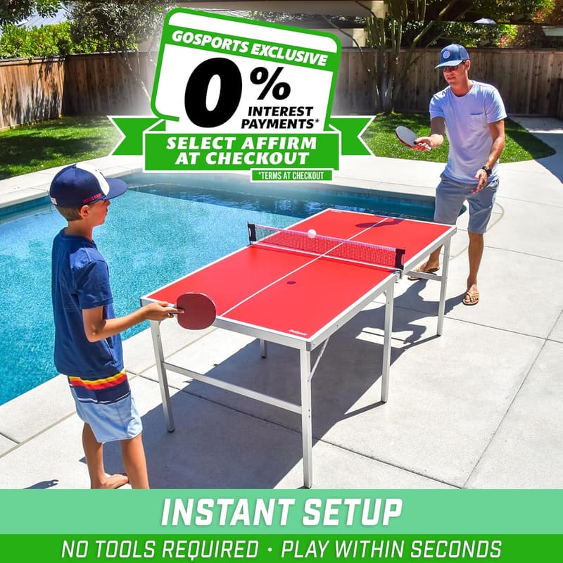 Portable Indoor/Outdoor Table Tennis Game Set with Paddles and Balls