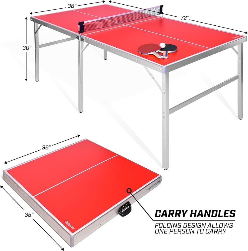 Portable Indoor/Outdoor Table Tennis Game Set with Paddles and Balls