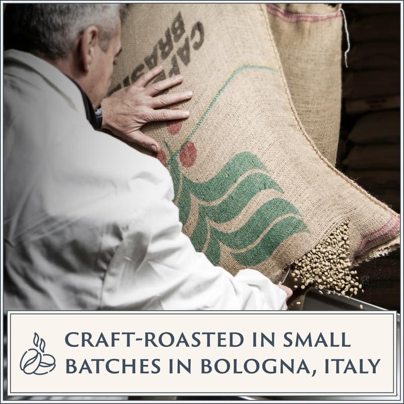 Italian Medium Roast Coffee Beans - Premium Arabica & Robusta Blend, 1 KG