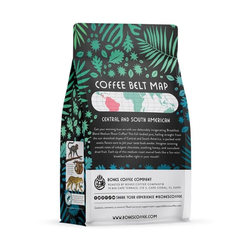 Breakfast Blend Medium Roast Low Acid Whole Bean Coffee - 12 Oz
