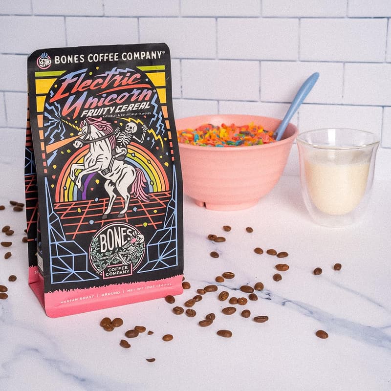 Fruity Cereal Flavored Coffee - Medium Roast, 12 Oz Whole Bean
