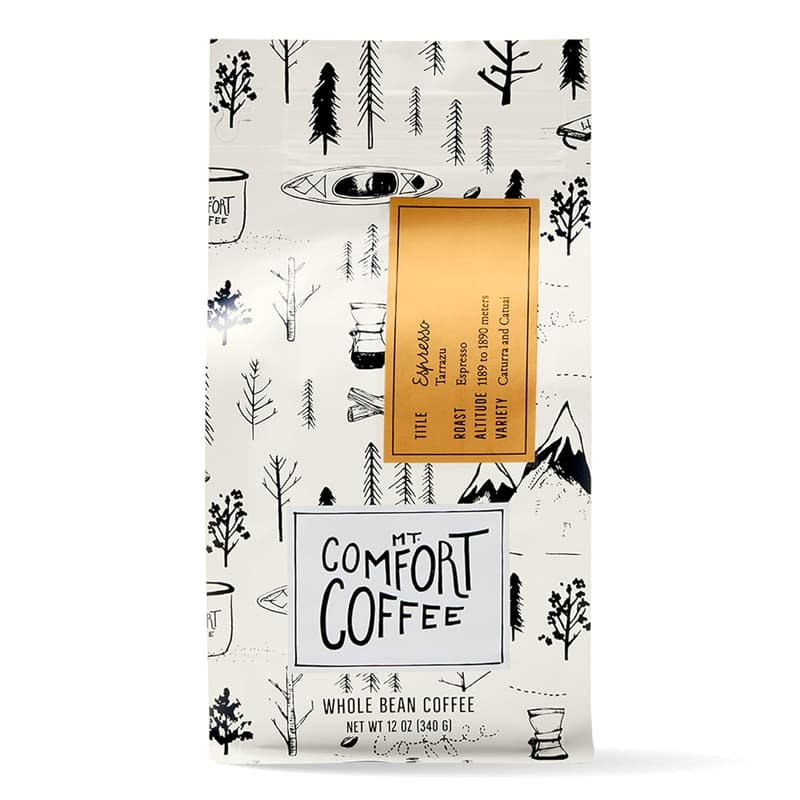 Espresso Roast Coffee - 12 oz Whole Beans with Chocolate & Caramel Notes