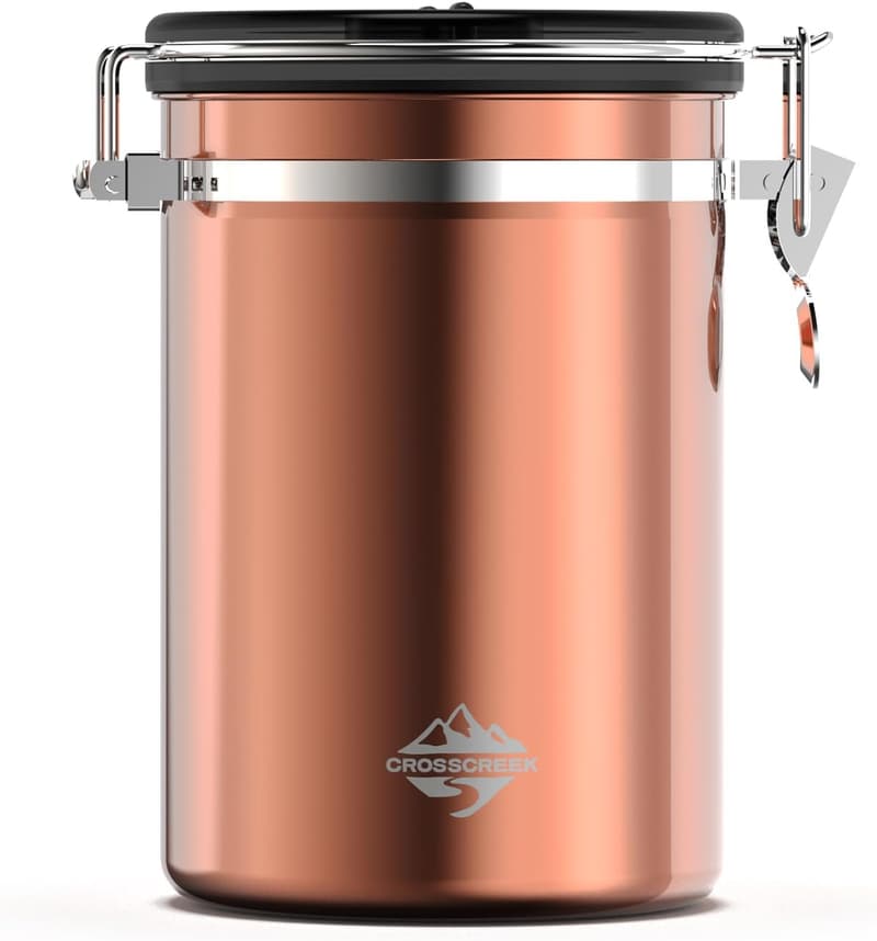 Airtight Coffee Bean Canister with Date Tracker - 35oz