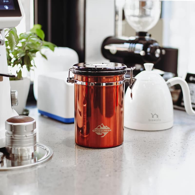 Airtight Coffee Bean Canister with Date Tracker - 35oz