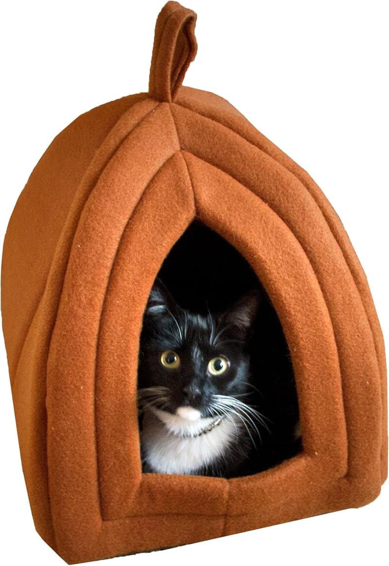 Indoor Pet Tent - Removable Cushion Cat Bed for Small Animals