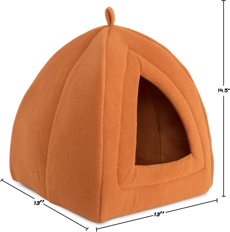 Indoor Pet Tent - Removable Cushion Cat Bed for Small Animals