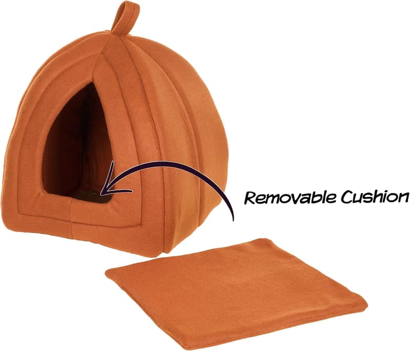 Indoor Pet Tent - Removable Cushion Cat Bed for Small Animals