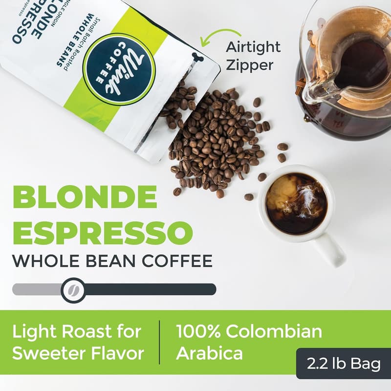 Colombian Single Origin Blonde Espresso, 100% Arabica, 2.2 lb