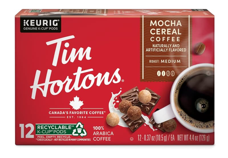Tim Hortons Mocha Coffee K-Cup Pods, 12 Count