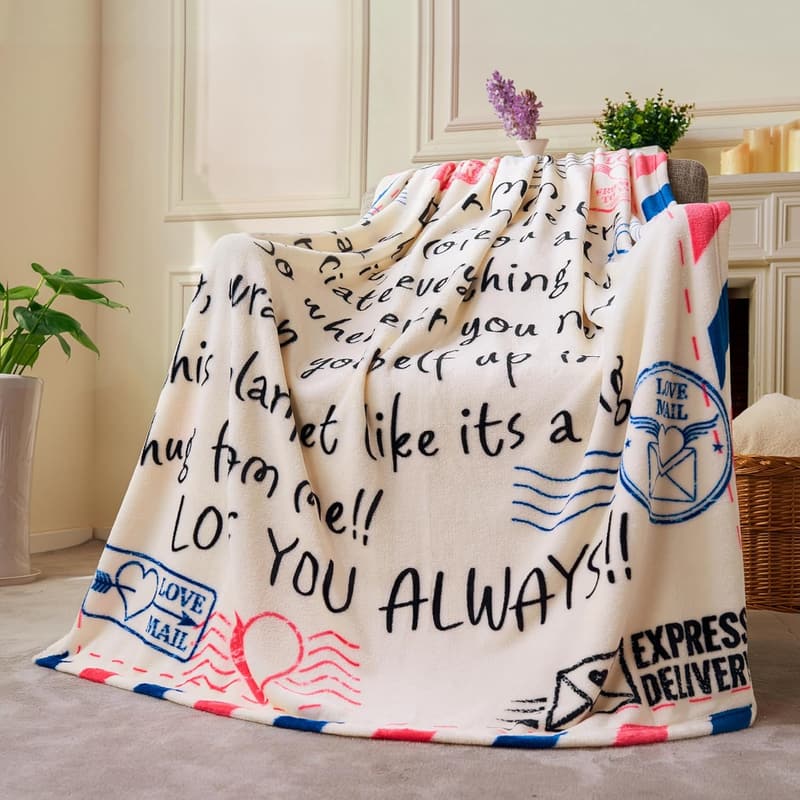 Mother's Day Soft Flannel Blanket Gift for Mom, 50