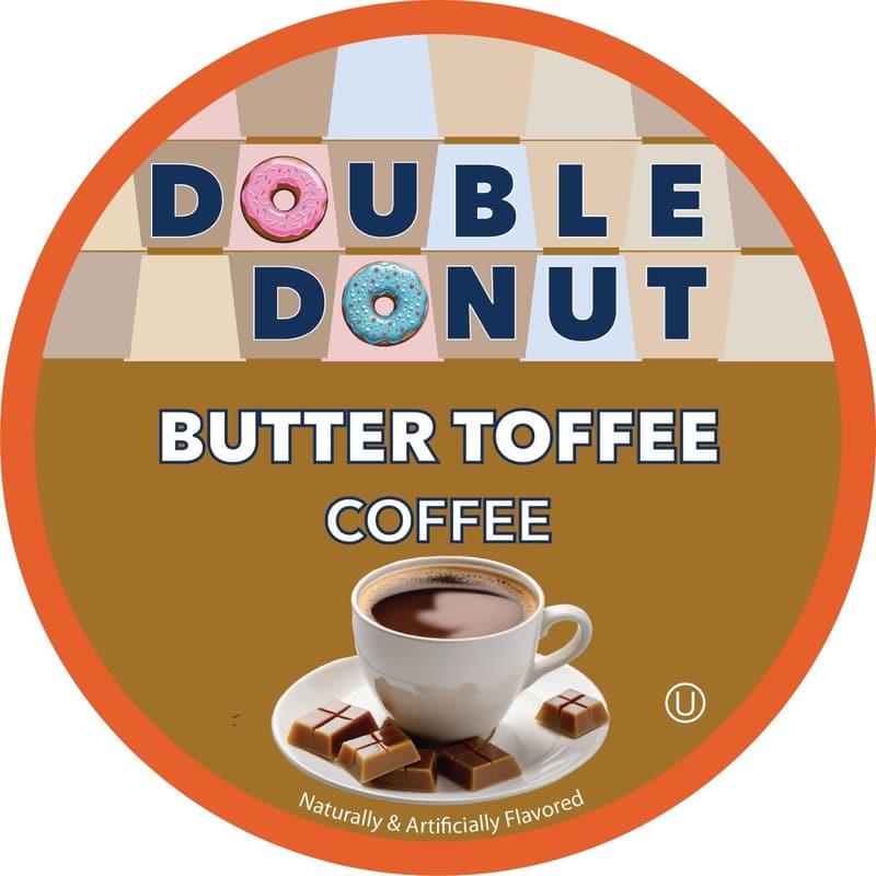 Butter Toffee Medium Roast Coffee Pods for Keurig - 20 Count