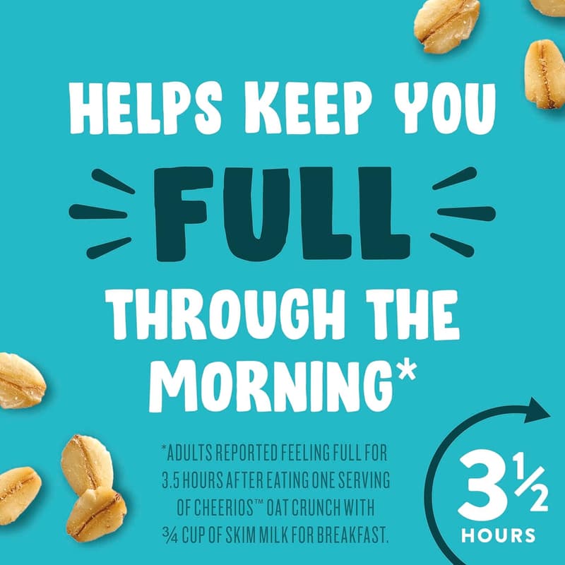 Cheerios Oat Crunch Chocolate Cereal, Family Size 24 oz