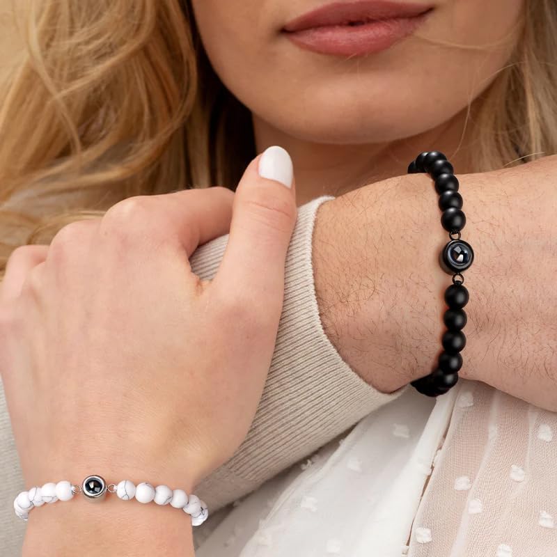 100 Languages I Love You Couples Bracelet - Anniversary Gift