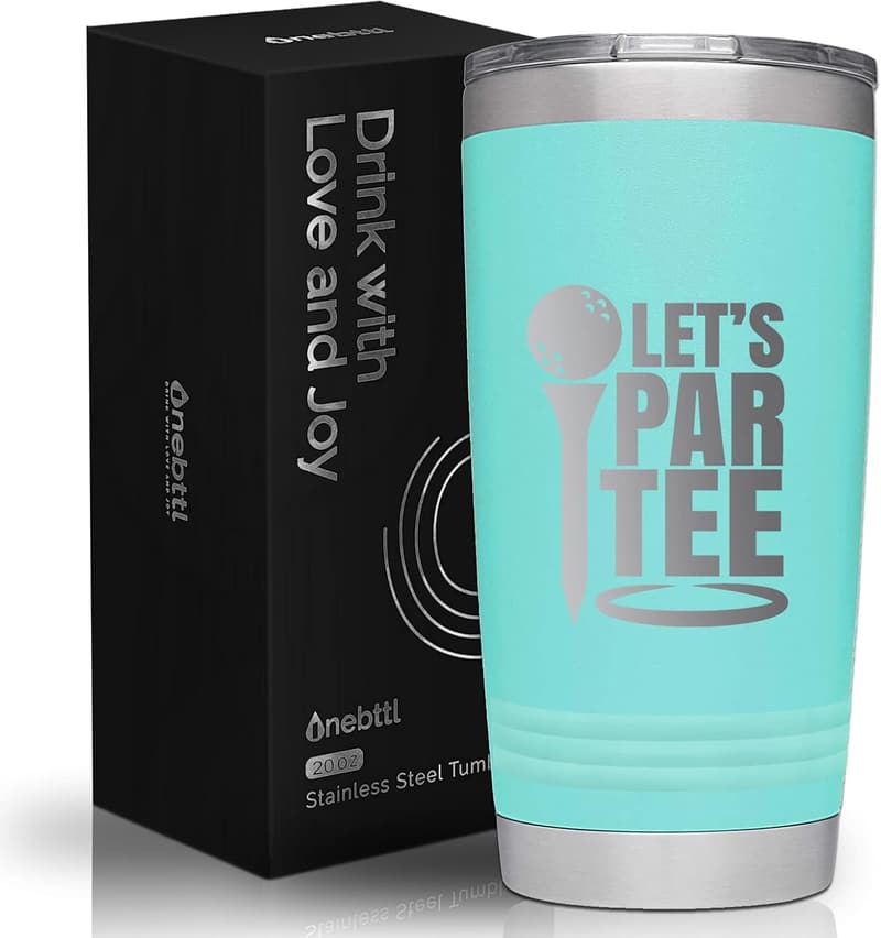 Funny 20oz Golf Tumbler for Dads & Golf Lovers - Teal