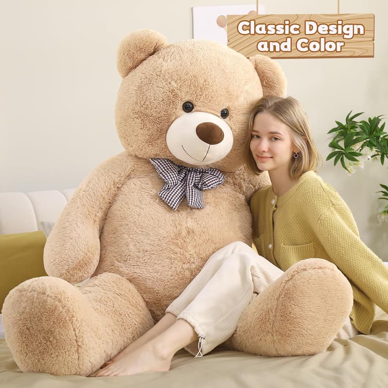 5ft Plush Teddy Bear for Kids - Ideal for Baby Showers & Gifts