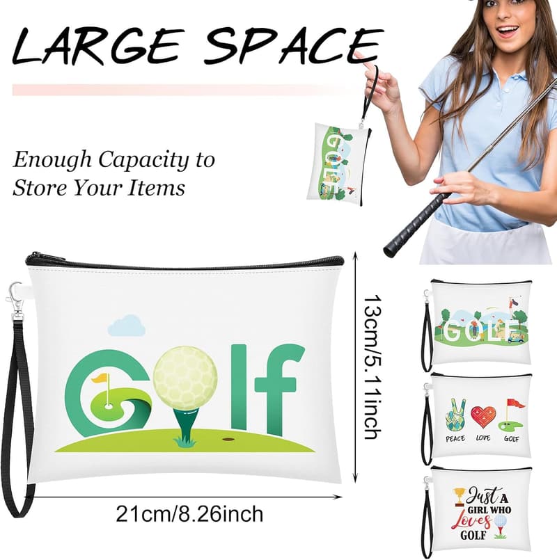 Golf Gifts for Women - 4 Inspirational Cosmetic Bags