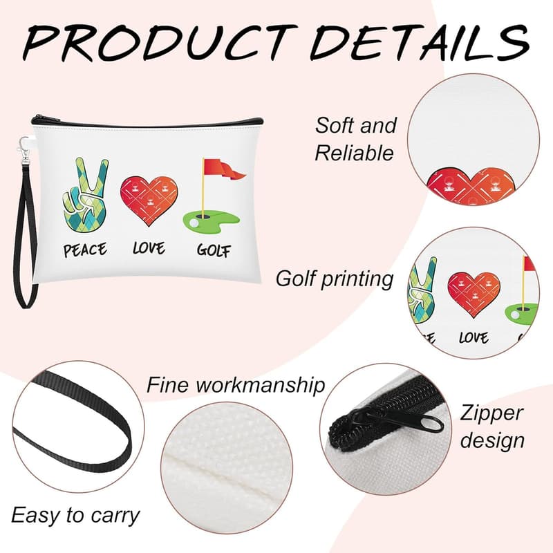 Golf Gifts for Women - 4 Inspirational Cosmetic Bags