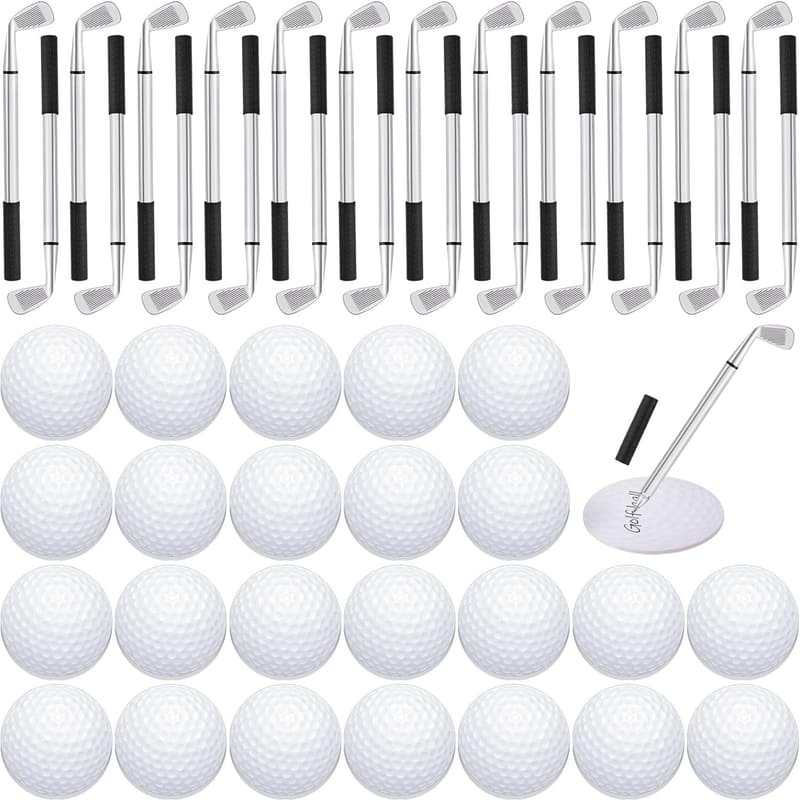Golf Party Favors: 24 Pack Golf Ballpoint Pens & Sticky Notes