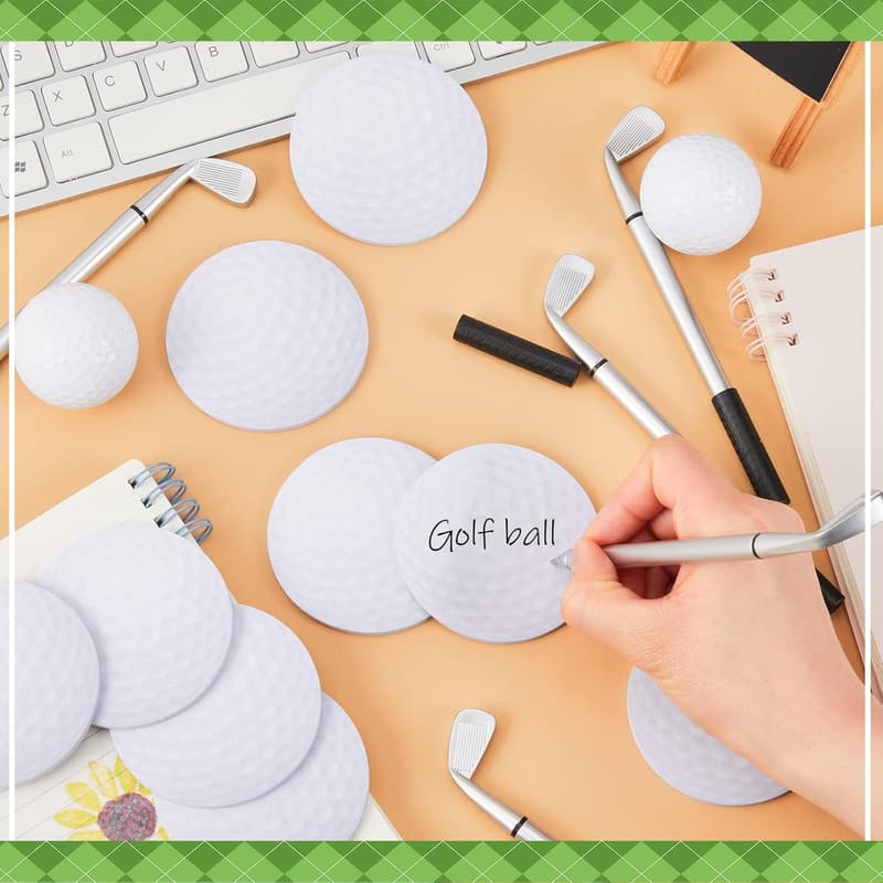 Golf Party Favors: 24 Pack Golf Ballpoint Pens & Sticky Notes