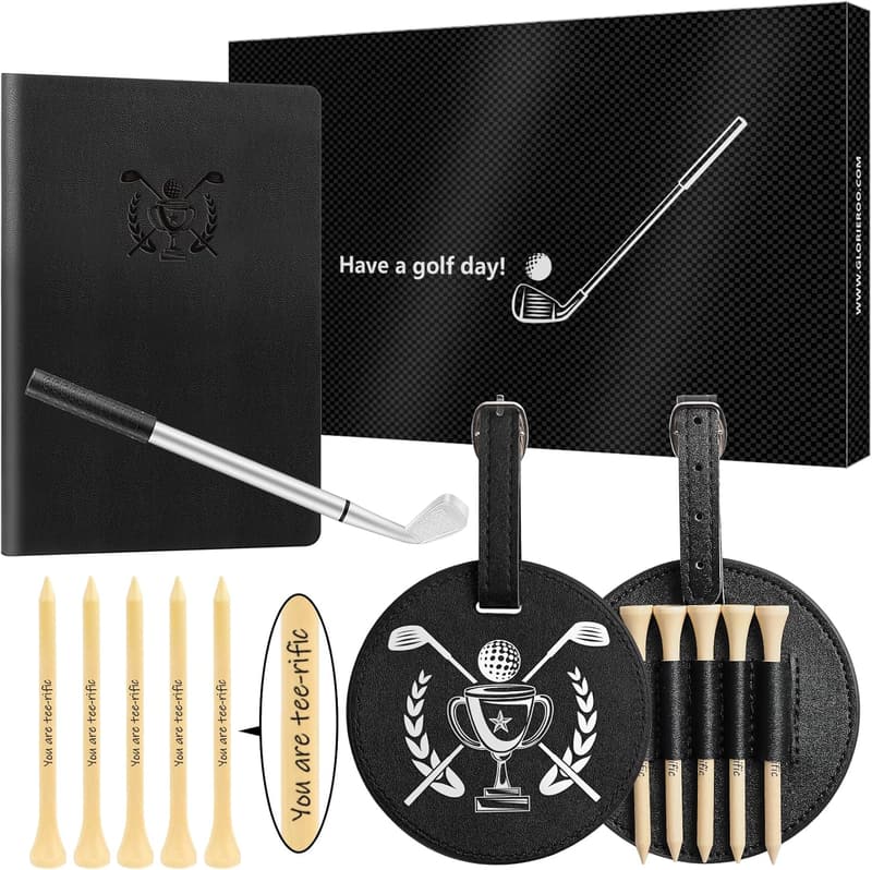 Funny Birthday Golf Gift Set for Dad: Scorecard, Tees & Pen