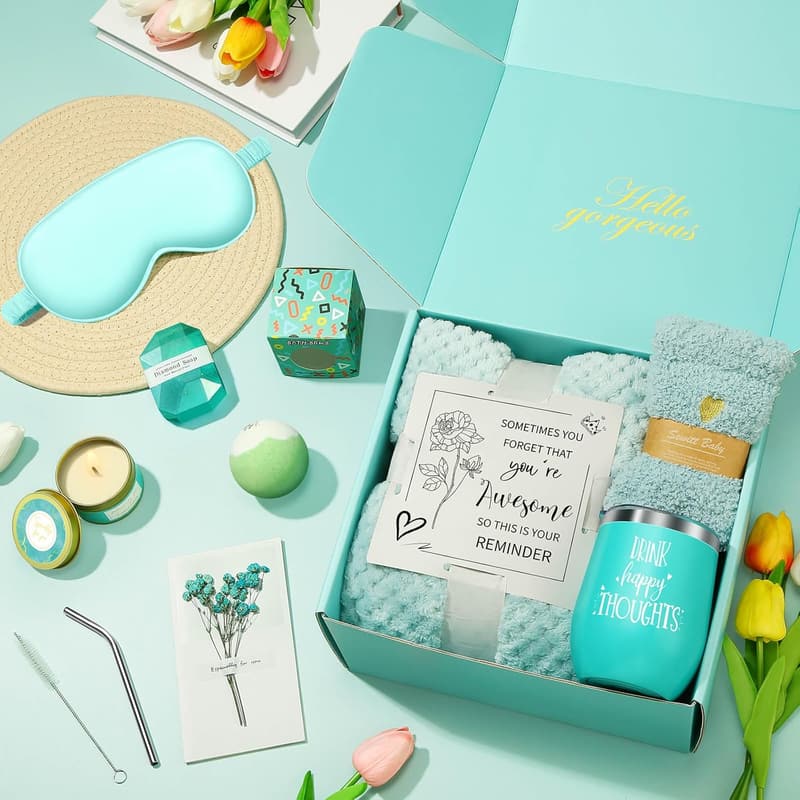 Relaxing Spa Gift Basket Set for Women - Self-Care Birthday Gift