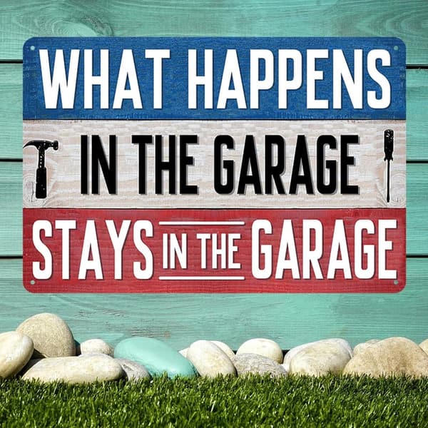 Funny Garage Tin Sign - 